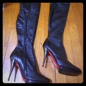 Arollo over the knee leather boots
